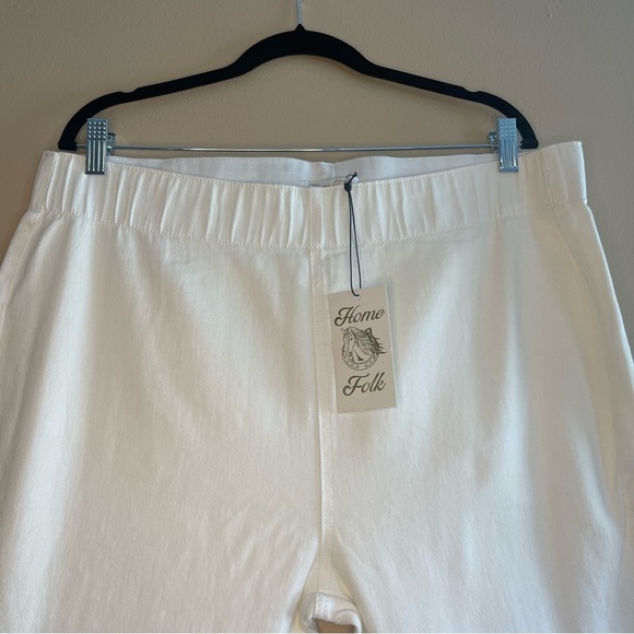 Home Folk white flare jeans, size 2XL - Picture 3 of 7